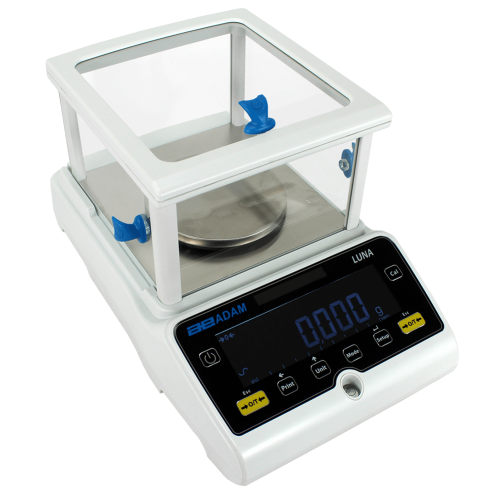 Adam Equipment Luna Precision Balances with Draft Shield, 220 g Capacity, 0.001 g Readability, 120 mm Diameter Pan Size - LPB 223i - Click Image to Close